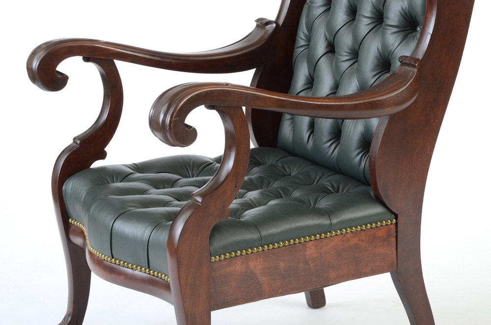 Tufted Leather Armchair