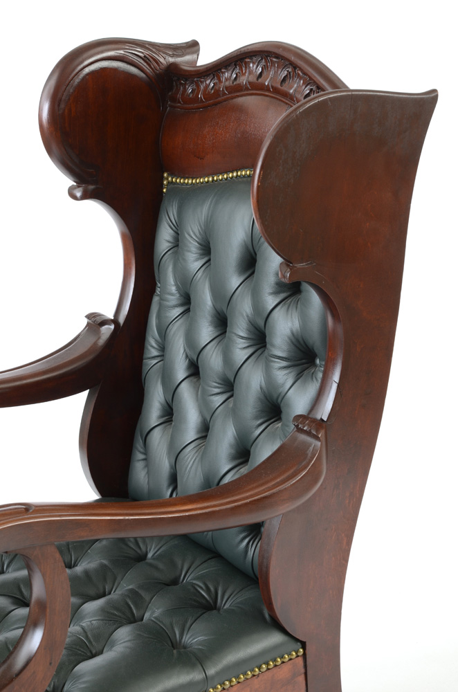 Tufted Leather Armchair