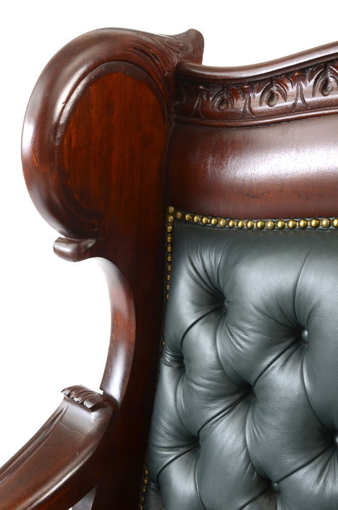 Tufted Leather Armchair