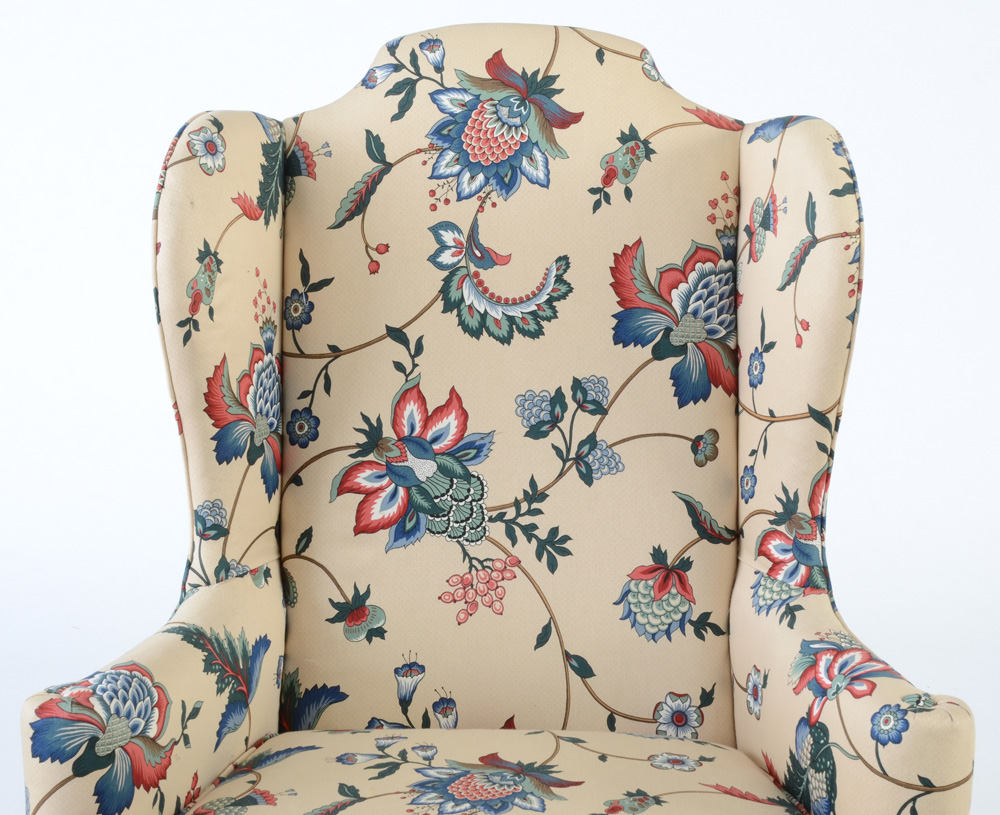 Queen Anne Style Wing Chair