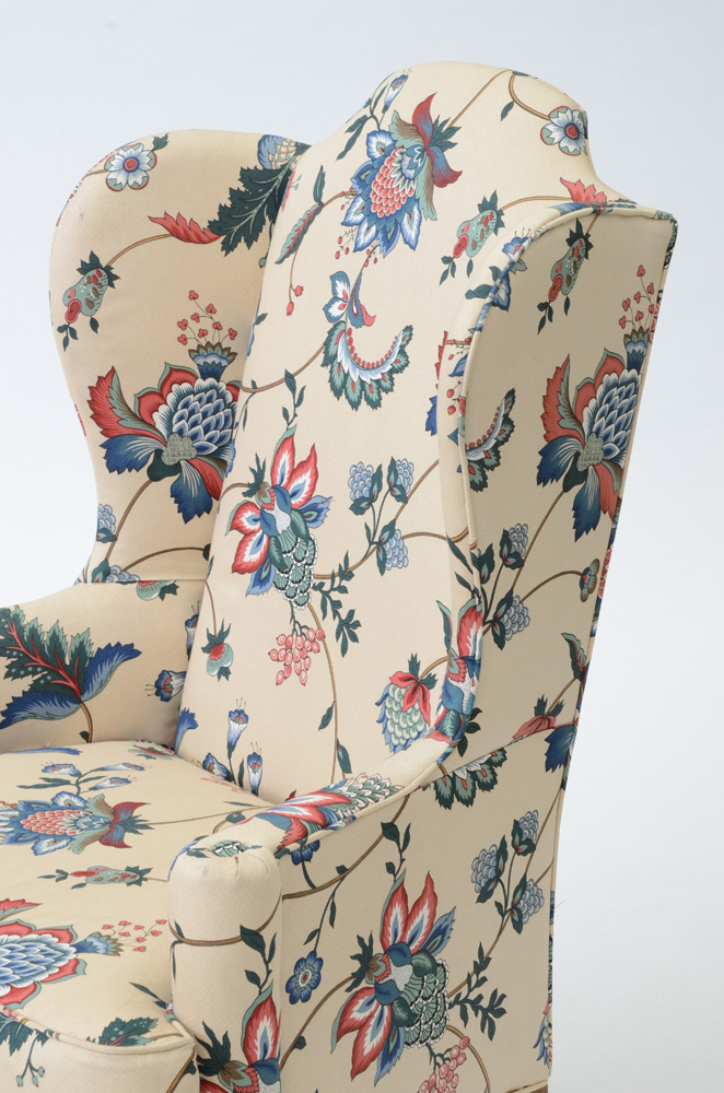 Queen Anne Style Wing Chair