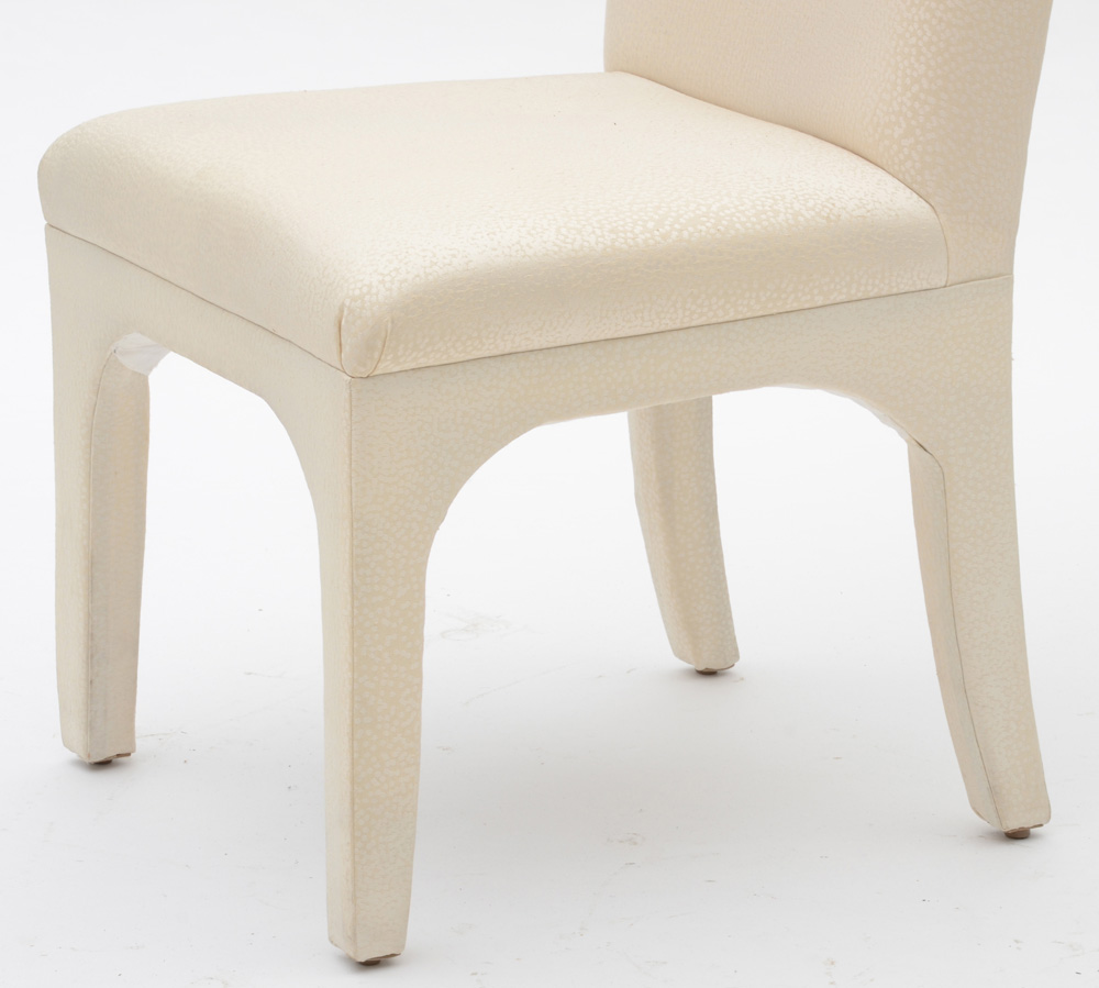 Set of Eight Contemporary Upholstered Dining Chairs