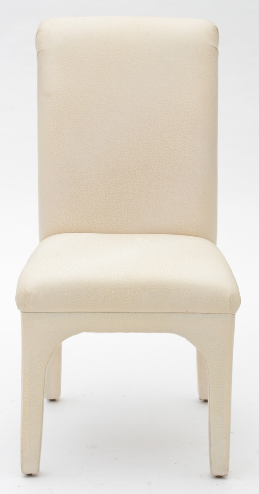 Set of Eight Contemporary Upholstered Dining Chairs