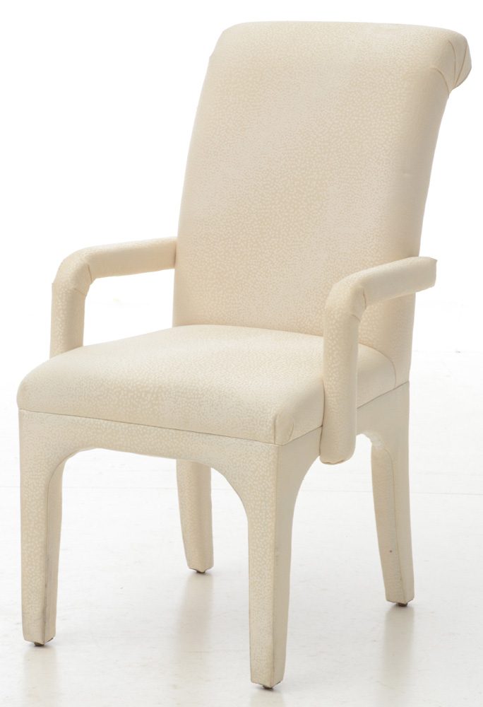 Set of Eight Contemporary Upholstered Dining Chairs