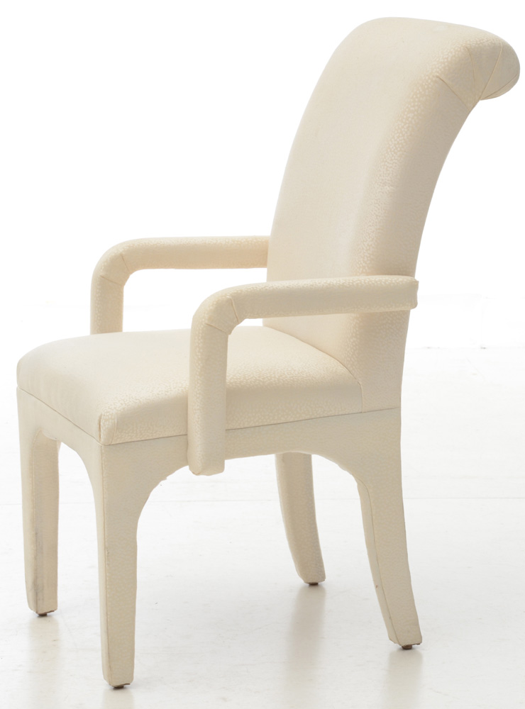 Set of Eight Contemporary Upholstered Dining Chairs