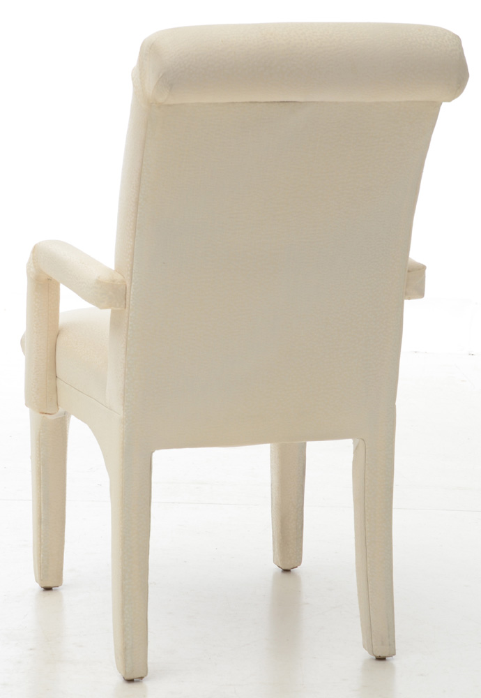 Set of Eight Contemporary Upholstered Dining Chairs