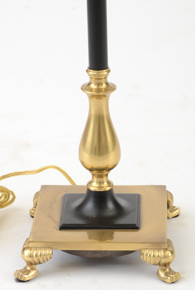 Frederic Cooper Brass and Black Floor Lamp
