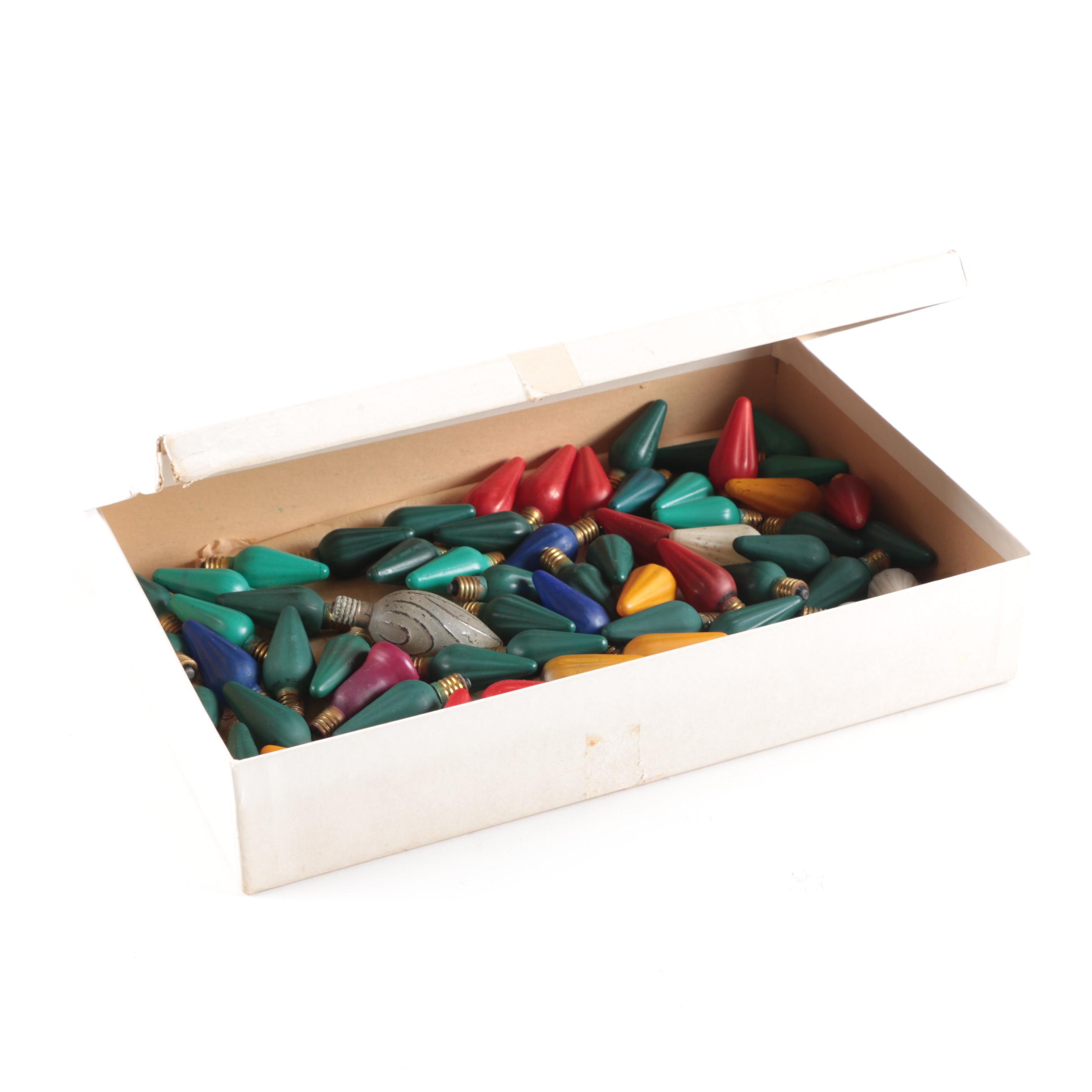 Vintage Christmas Lightbulbs