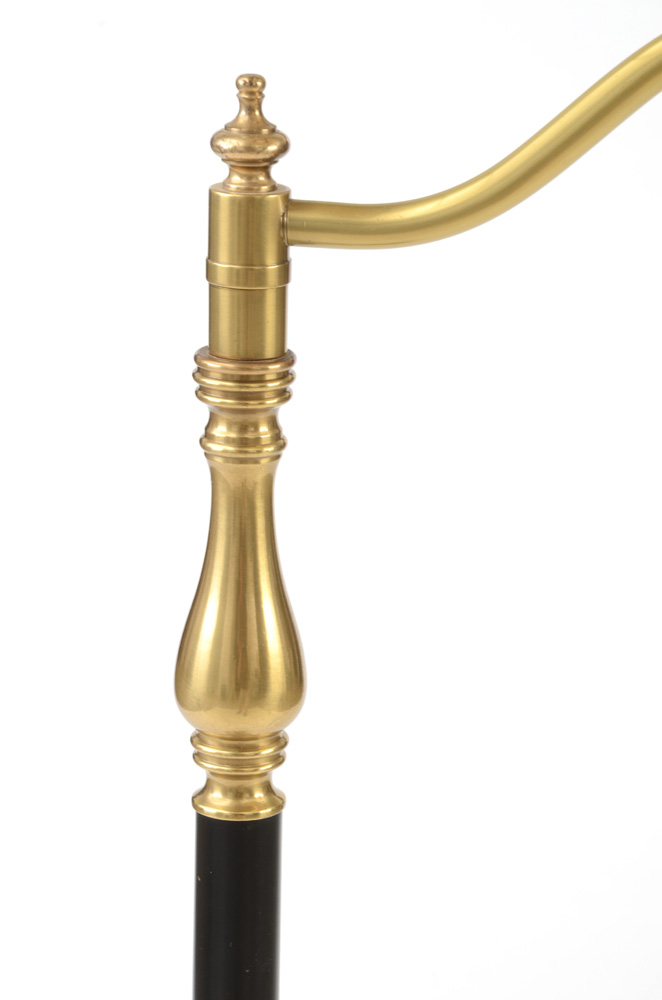 Frederic Cooper Brass and Black Floor Lamp