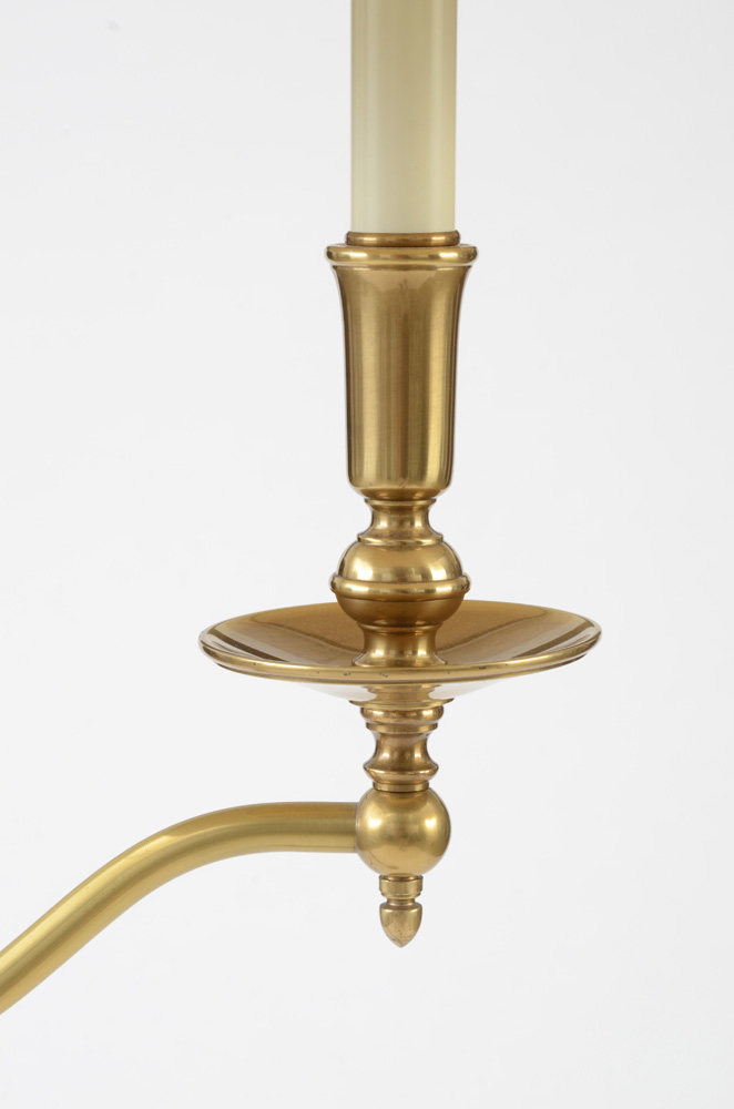 Frederic Cooper Brass and Black Floor Lamp