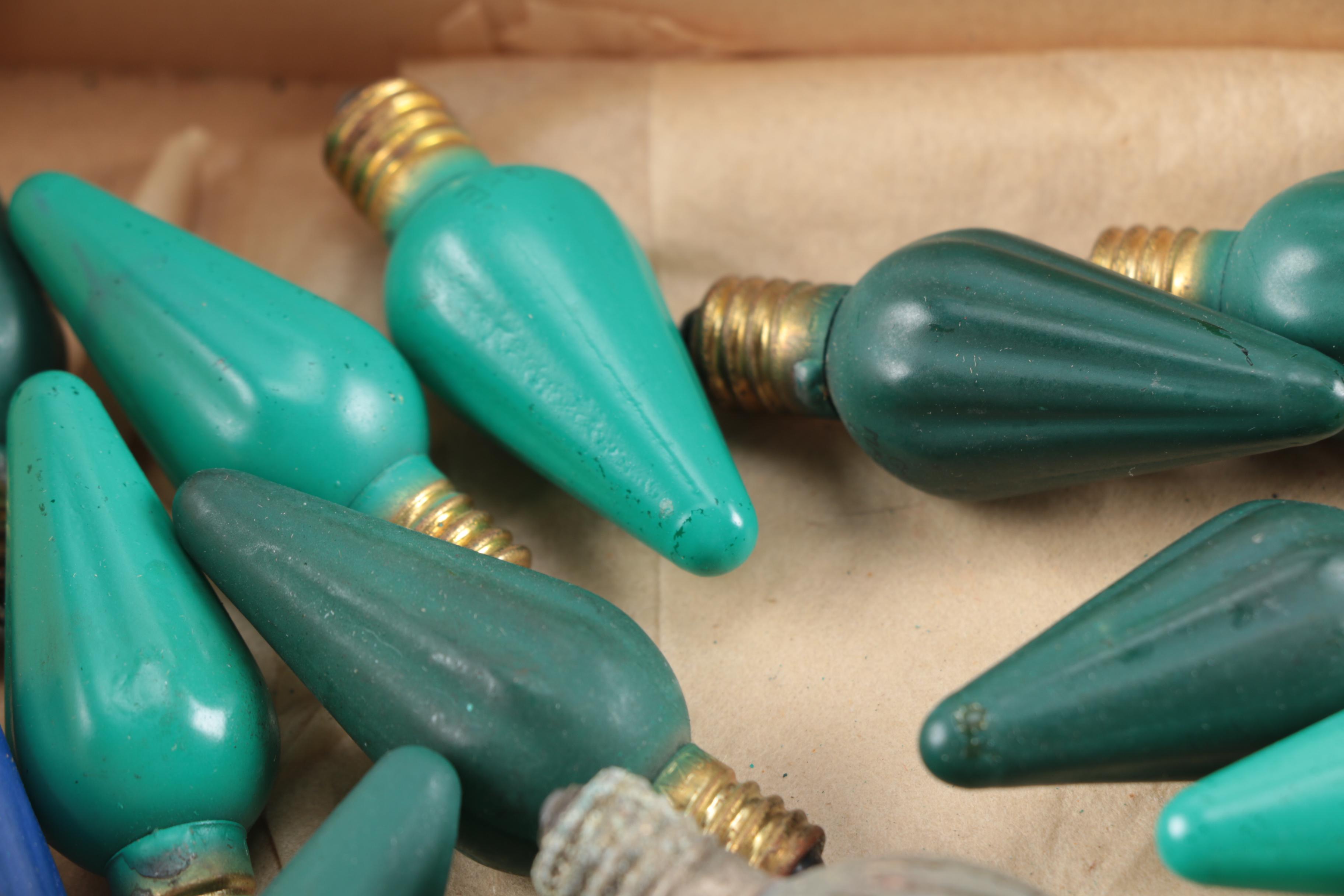 Vintage Christmas Lightbulbs