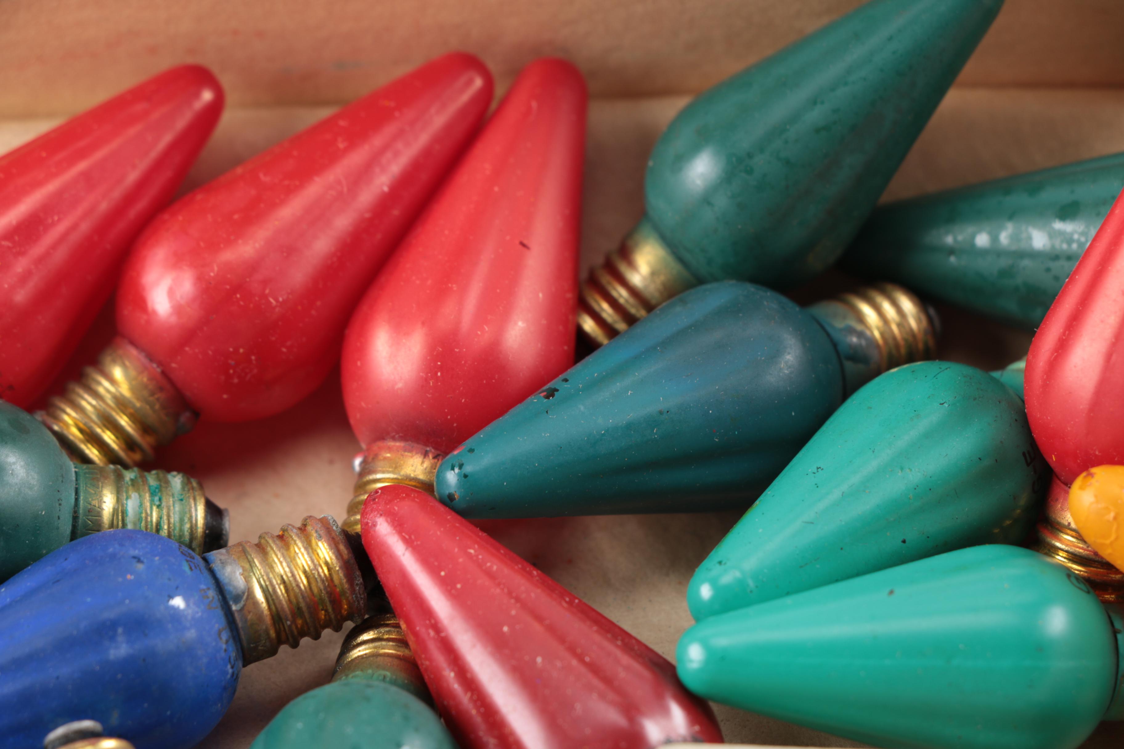 Vintage Christmas Lightbulbs