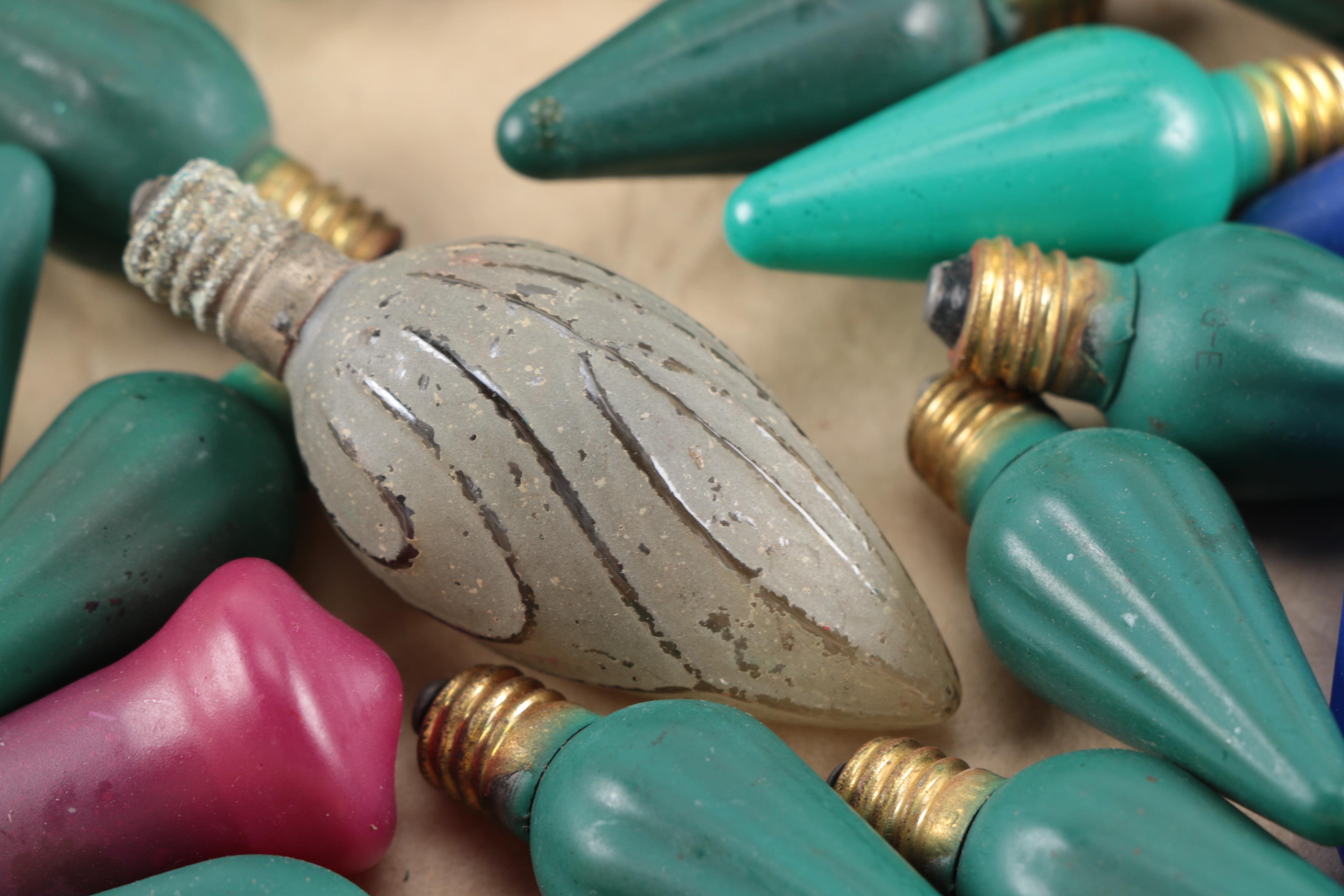 Vintage Christmas Lightbulbs