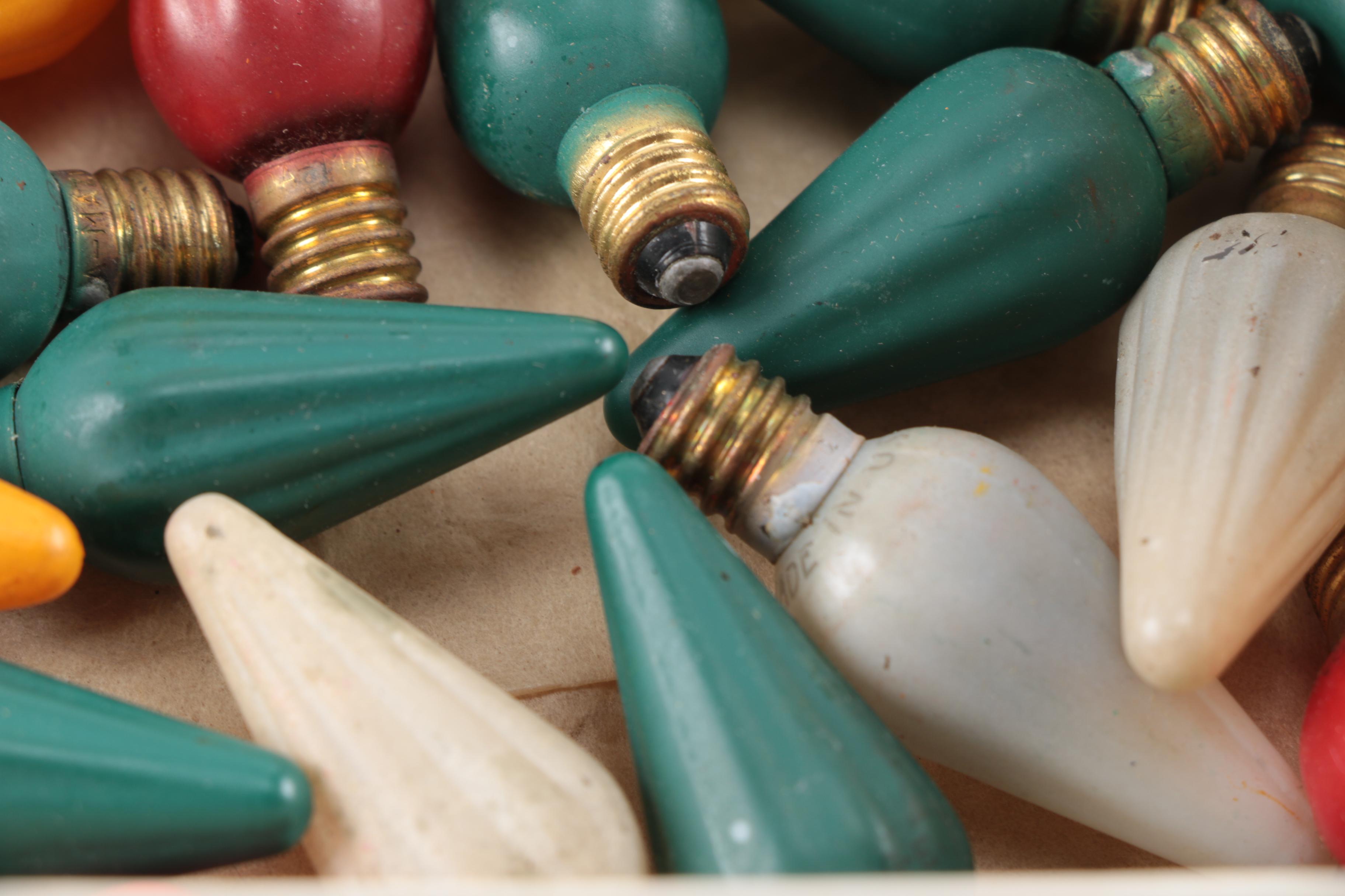 Vintage Christmas Lightbulbs