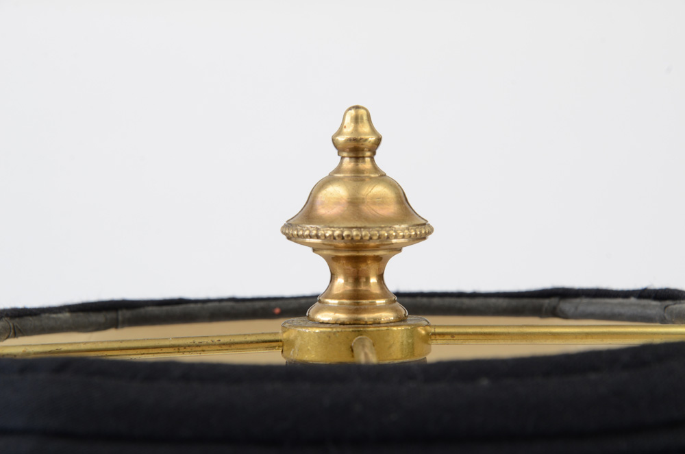 Frederic Cooper Brass and Black Floor Lamp