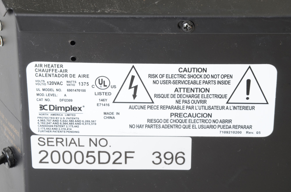 Dimplex Optiflame Electric Fireplace Insert