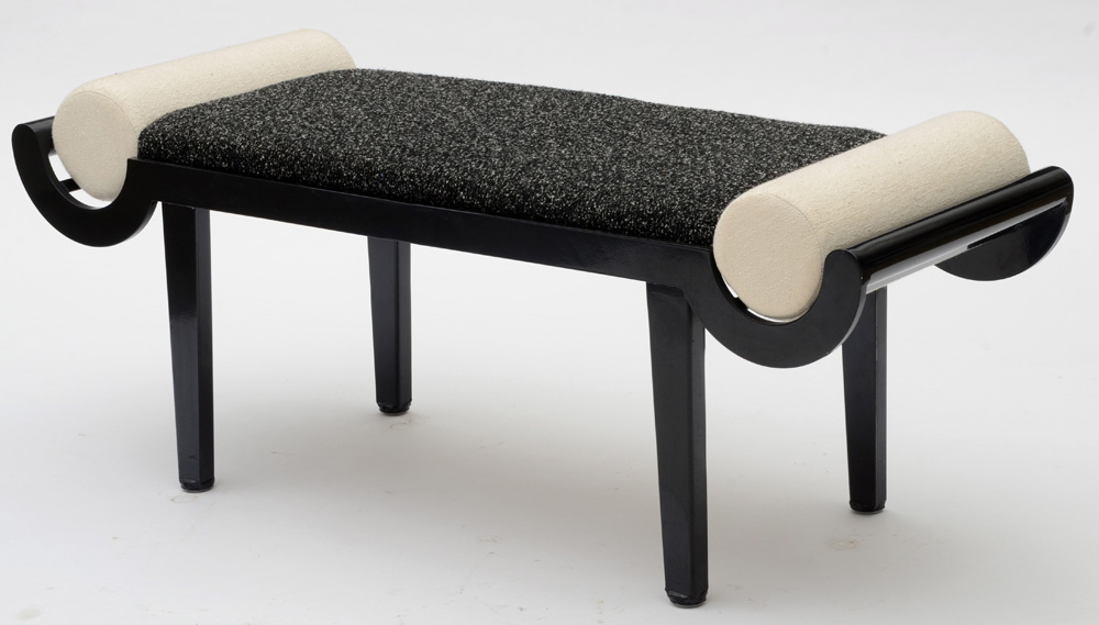 Black Metal Bed Bench