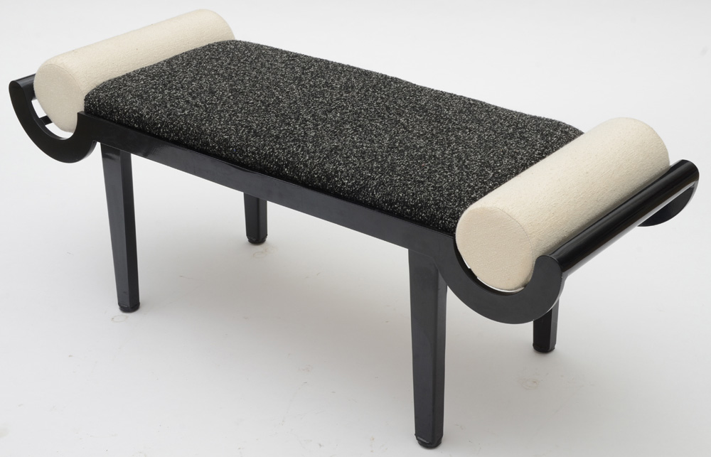 Black Metal Bed Bench