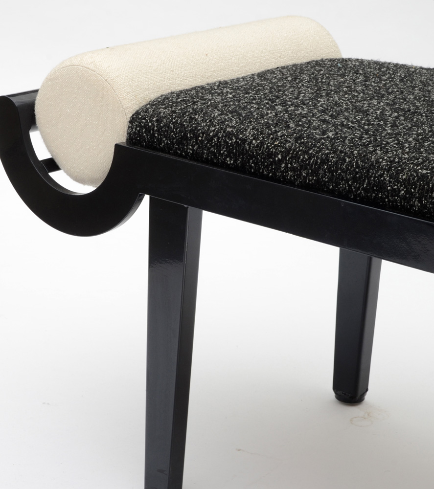 Black Metal Bed Bench