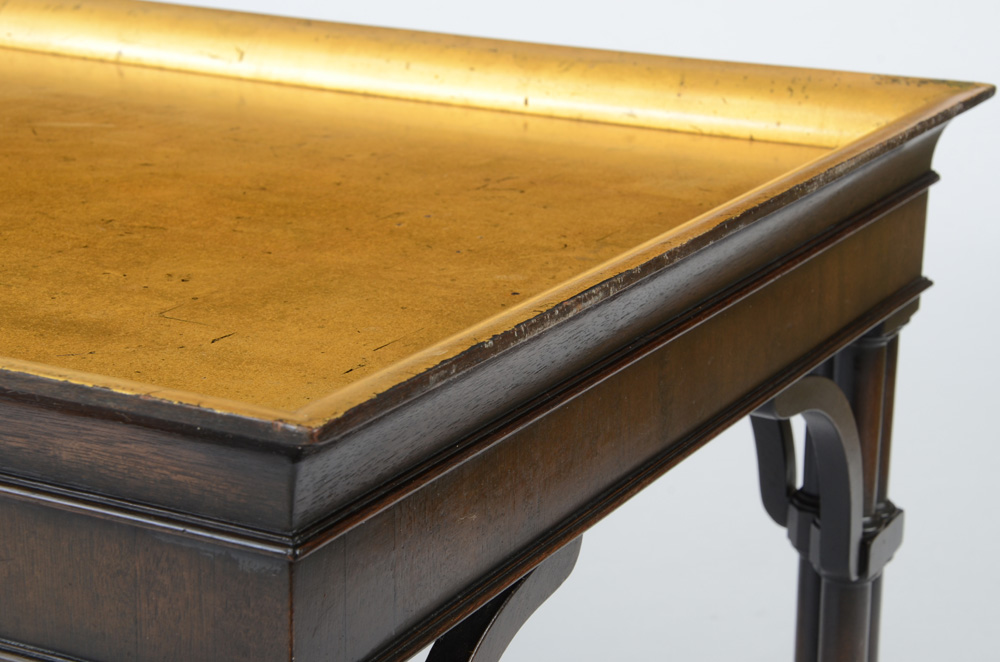 Coffee Table with Gold Tone Top
