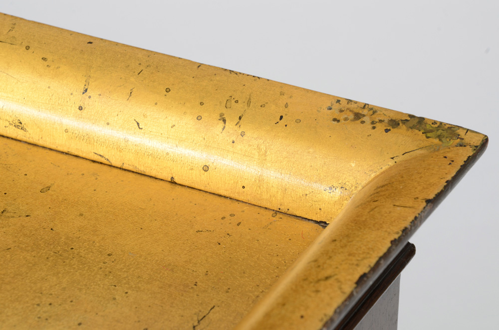 Coffee Table with Gold Tone Top