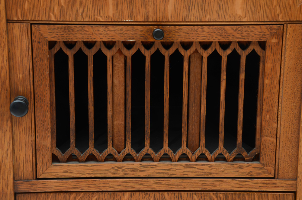 Antique Phonograph with Records