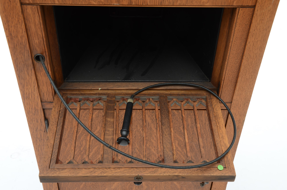 Antique Phonograph with Records