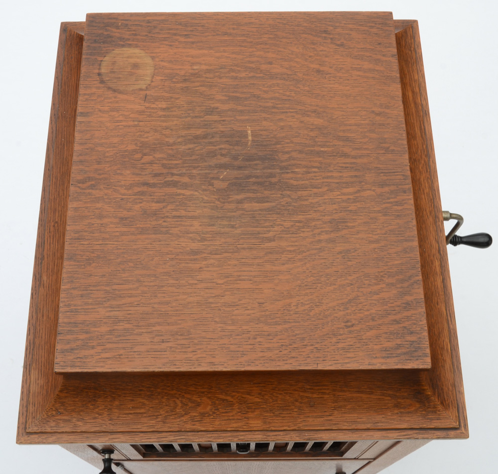 Antique Phonograph with Records