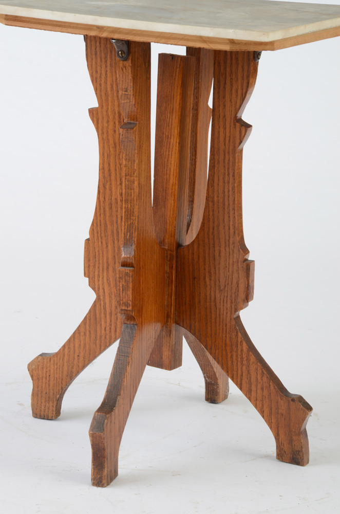 Vintage Oak Pedestal Table