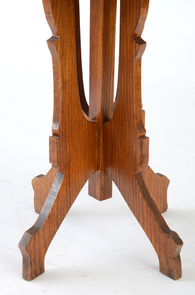 Vintage Oak Pedestal Table