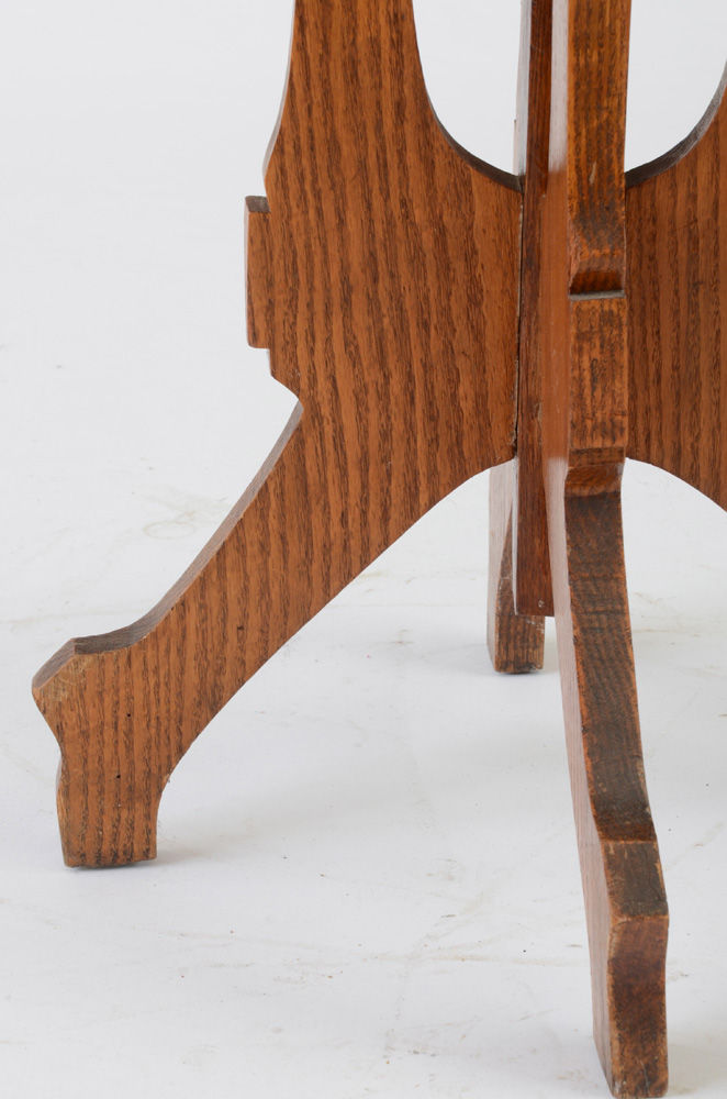 Vintage Oak Pedestal Table