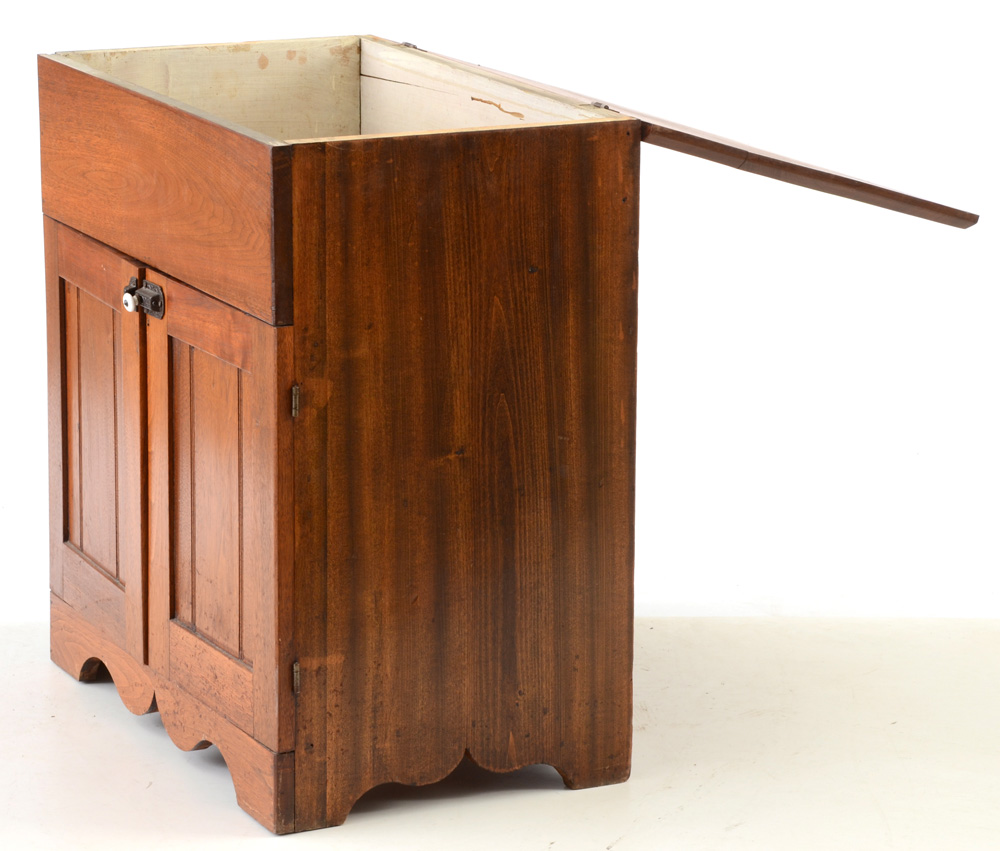 Walnut Victorian Washstand with Dry-Sink