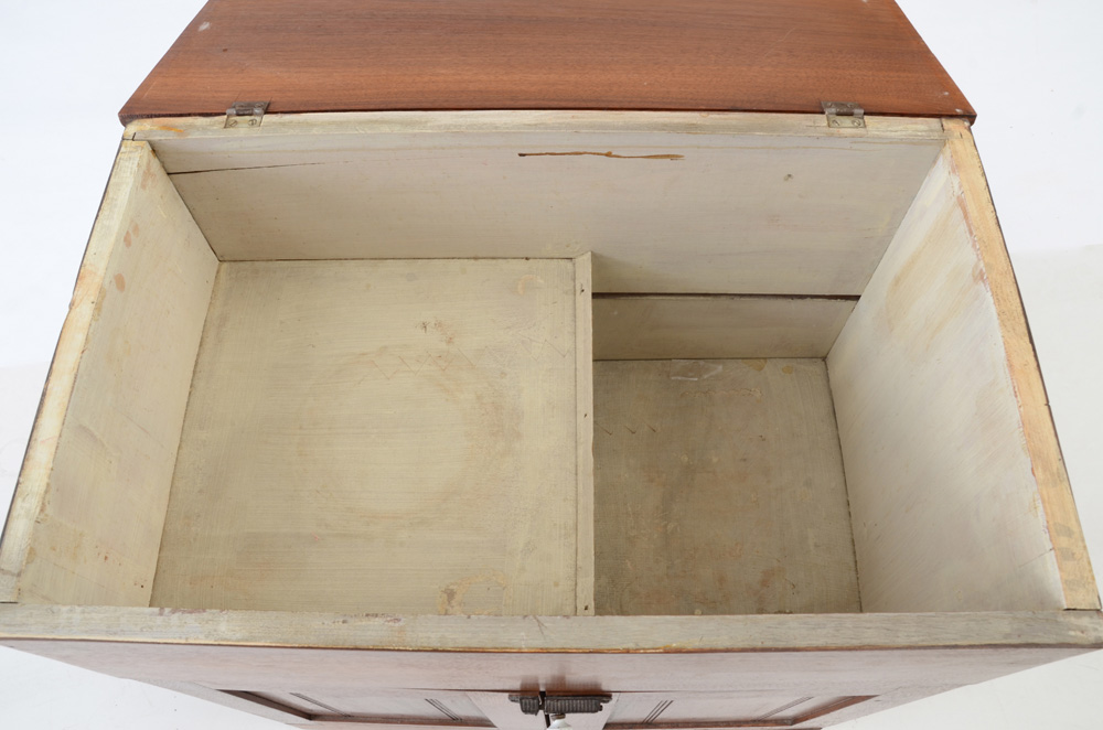 Walnut Victorian Washstand with Dry-Sink
