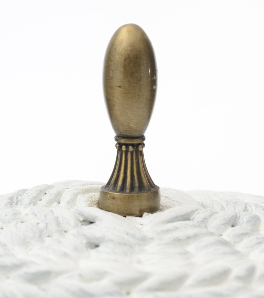 1920s Vintage Wicker Floor Lamp