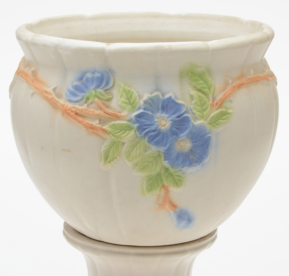 Robinson Ransbottom Pottery Jardiniere with Pedestal