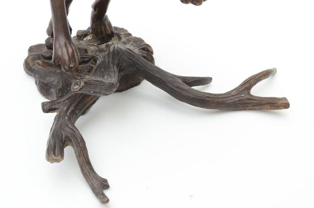 Cast Bronze Whippet Sculpture, By Ki Herman