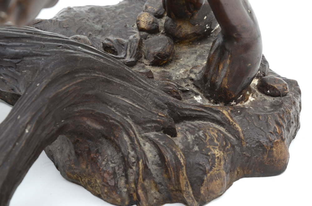 Cast Bronze Whippet Sculpture, By Ki Herman