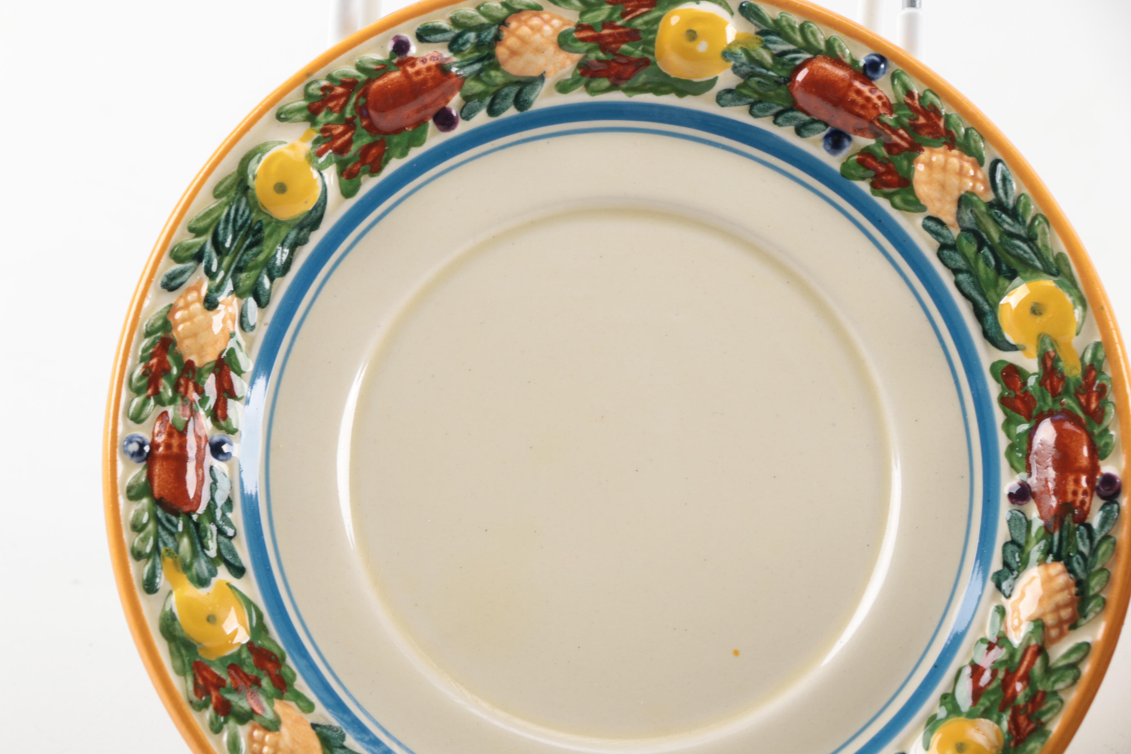 Adams Titian Ware Multicolor "Della Robia" Royal Ivory Ceramics