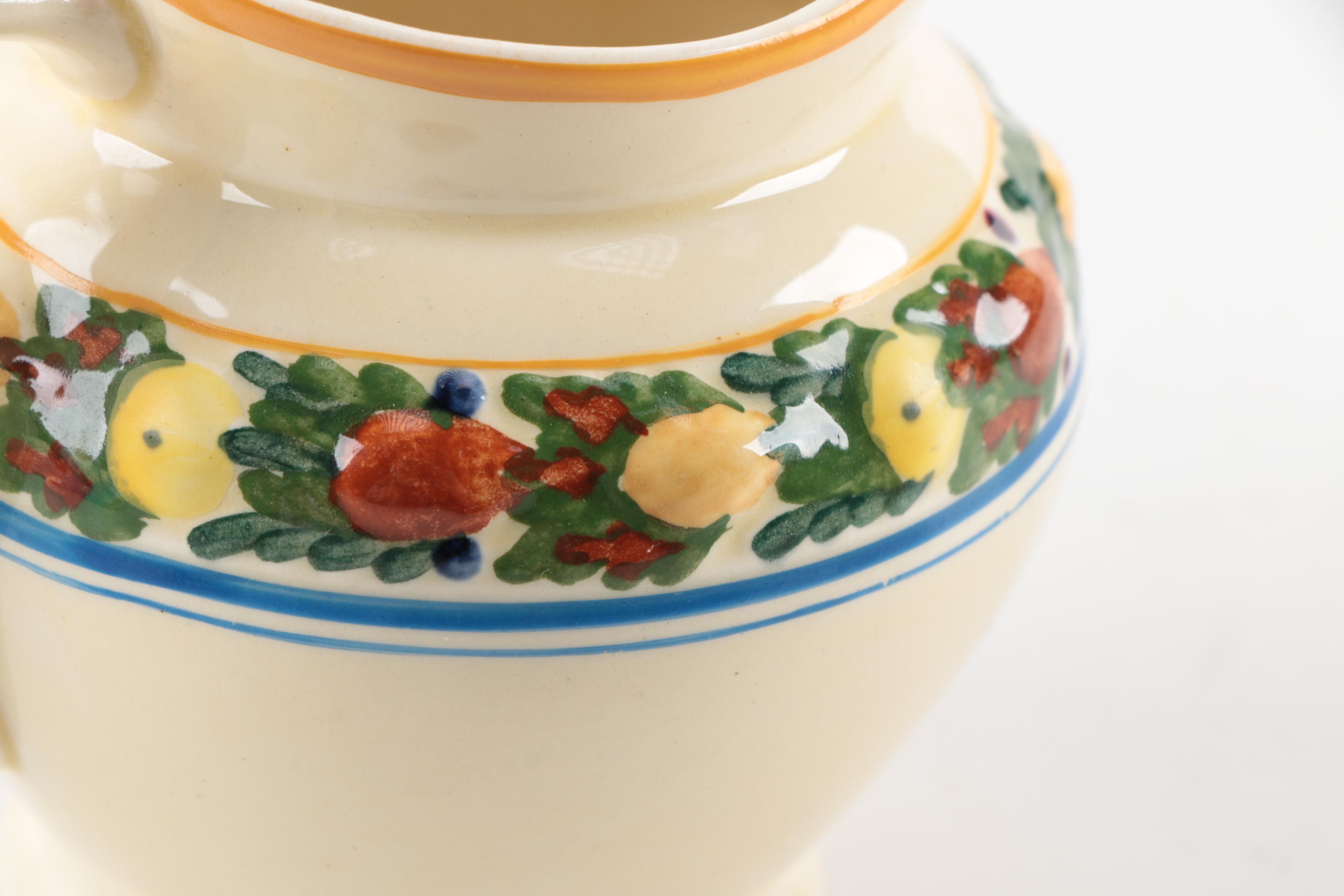 Adams Titian Ware Multicolor "Della Robia" Royal Ivory Ceramics