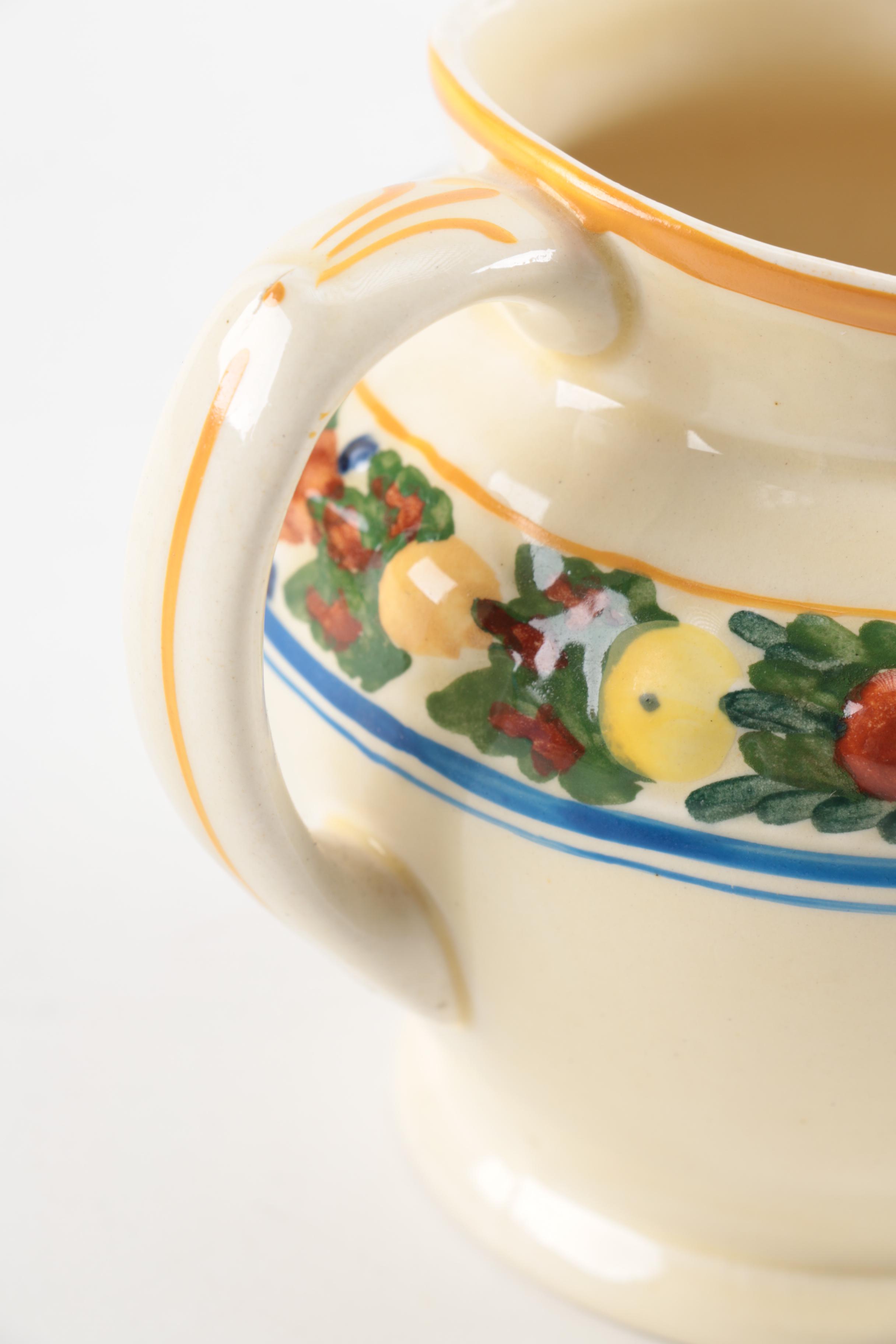 Adams Titian Ware Multicolor "Della Robia" Royal Ivory Ceramics