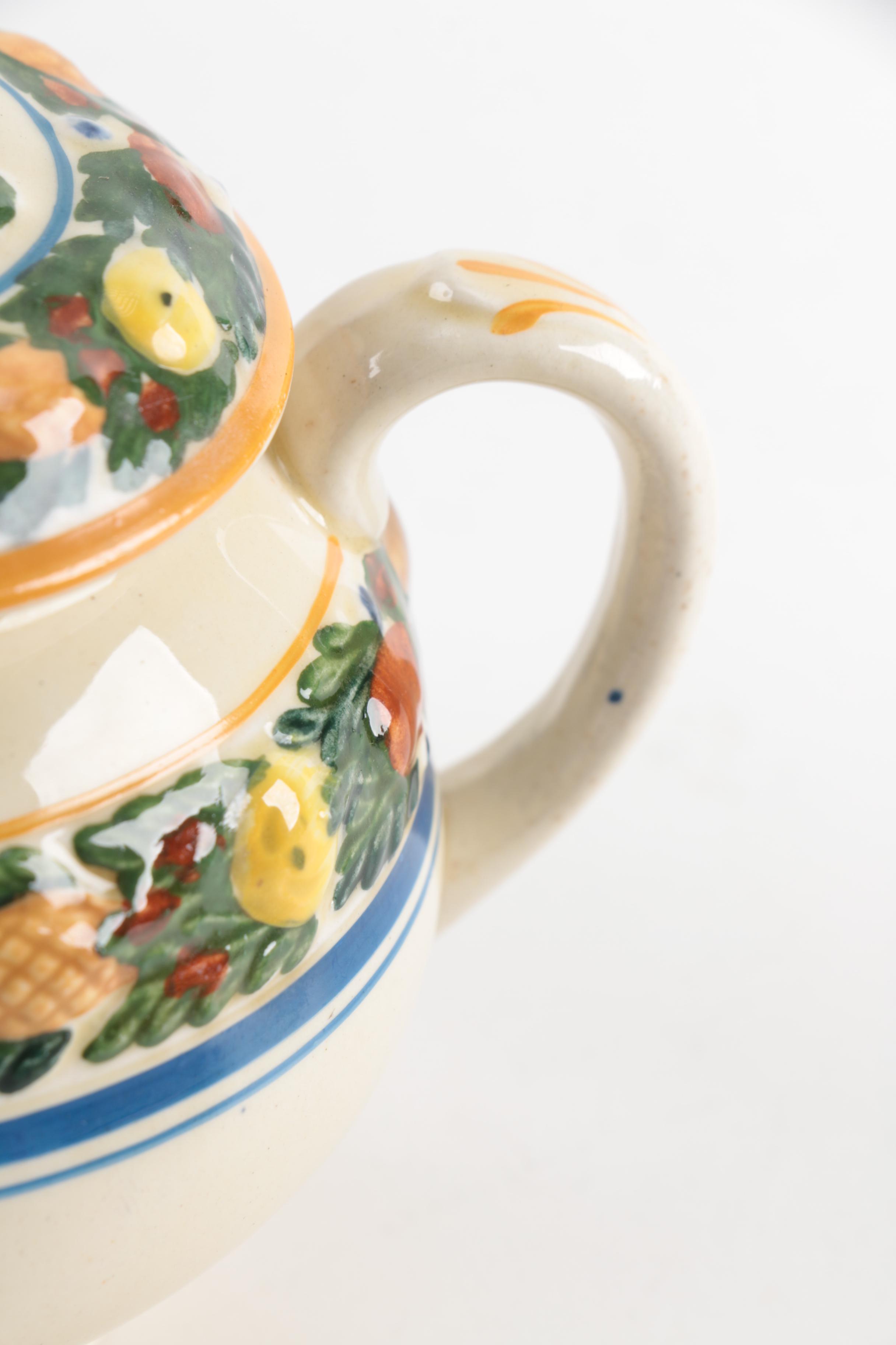 Adams Titian Ware Multicolor "Della Robia" Royal Ivory Ceramics