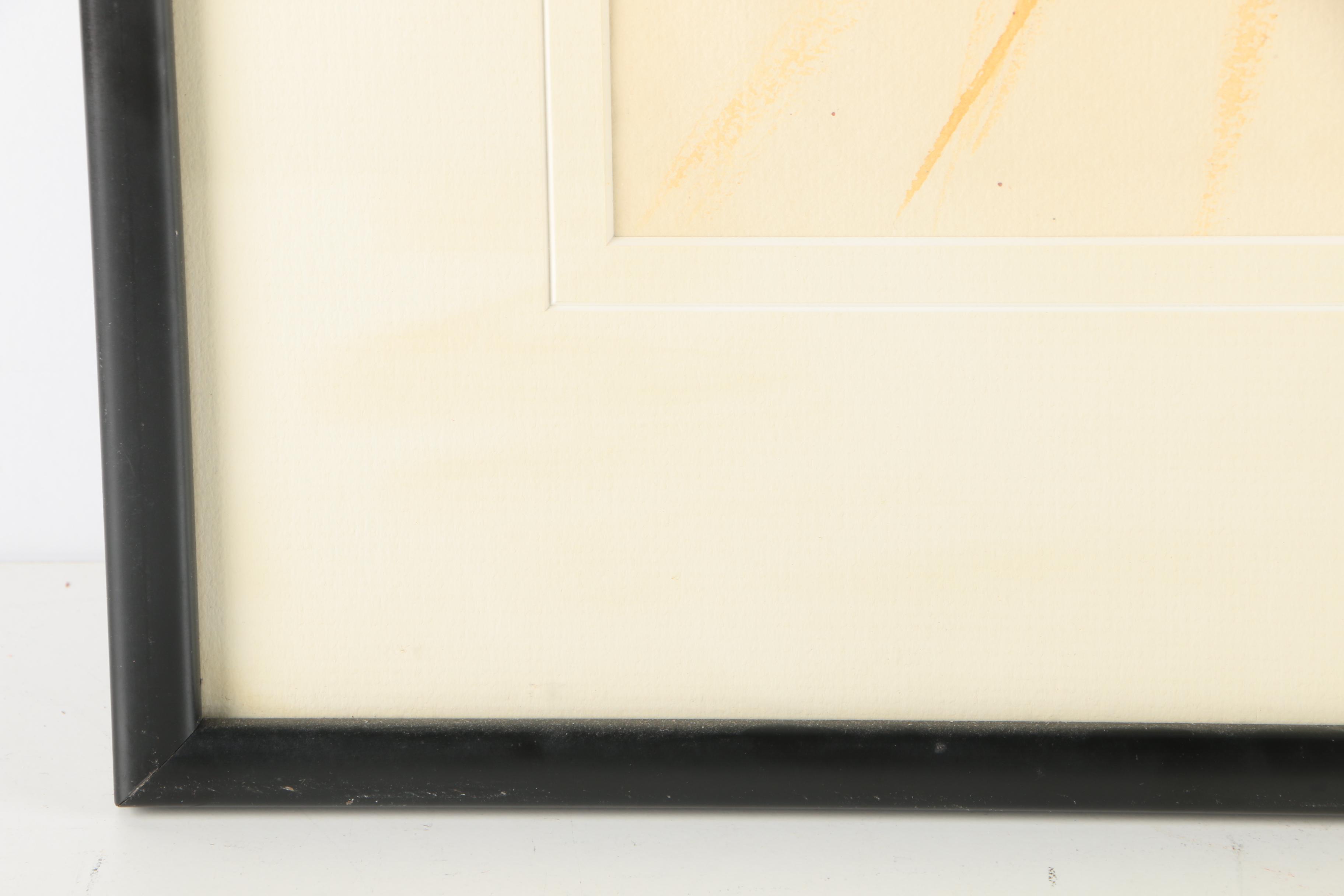 Stella Bloch Original Watercolor On Paper of Four Dancing Women