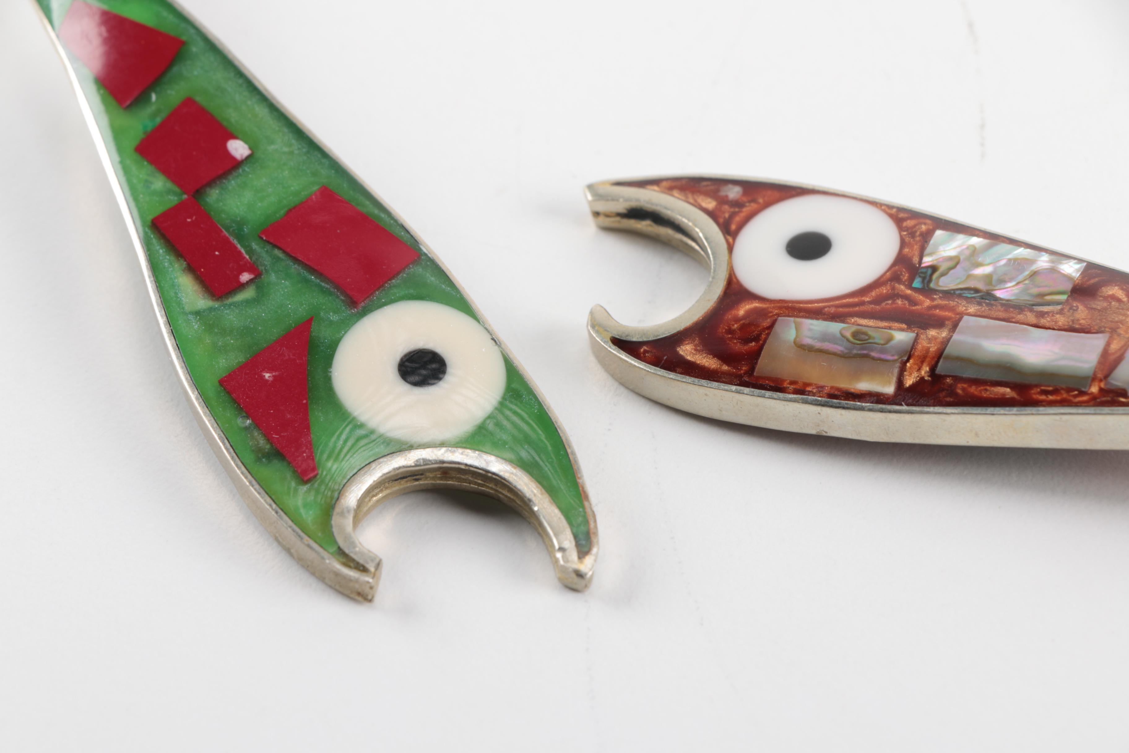 Stylized Fish Bottle Openers