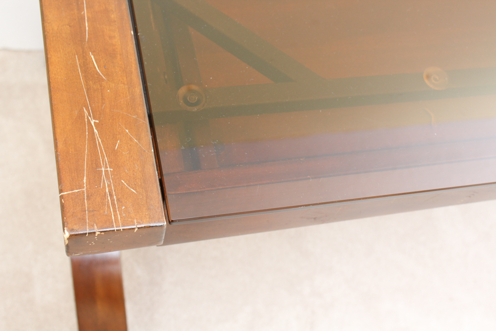 Whalen Glass Topped Desk