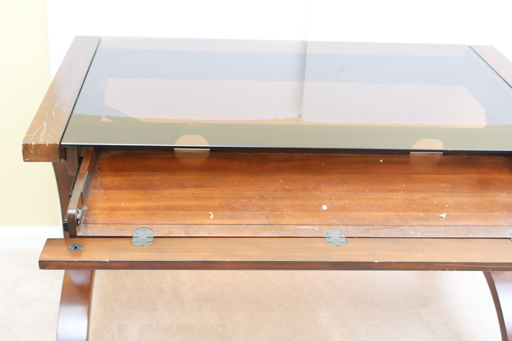 Whalen Glass Topped Desk