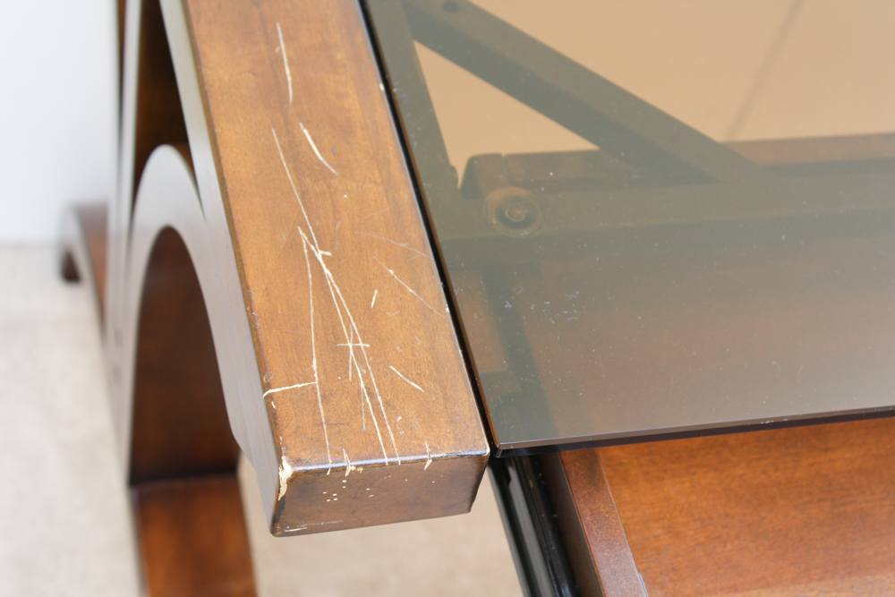 Whalen Glass Topped Desk