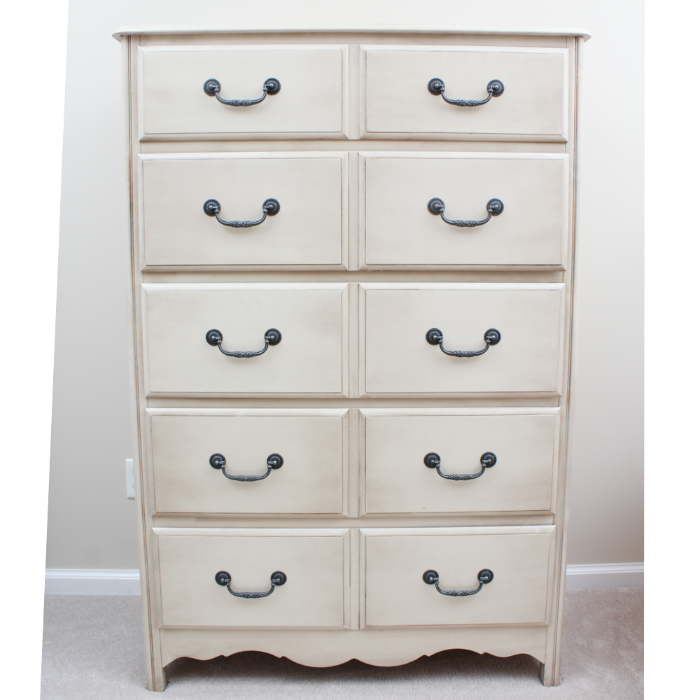 Lightly Distressed Style Chest of Drawers