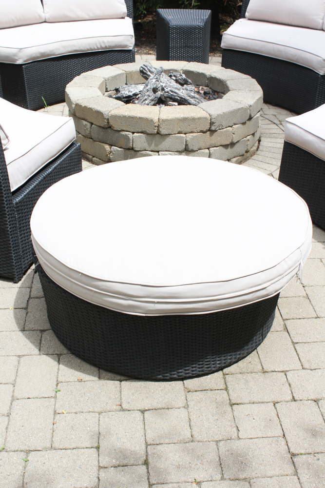 Contemporary Aluminum Wicker Style Patio Suite