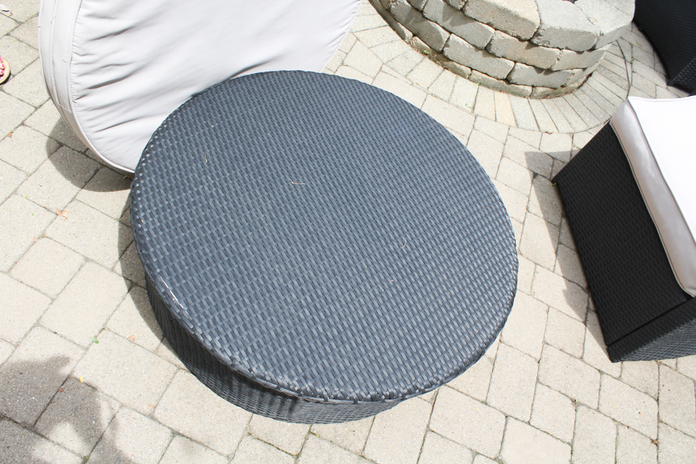 Contemporary Aluminum Wicker Style Patio Suite