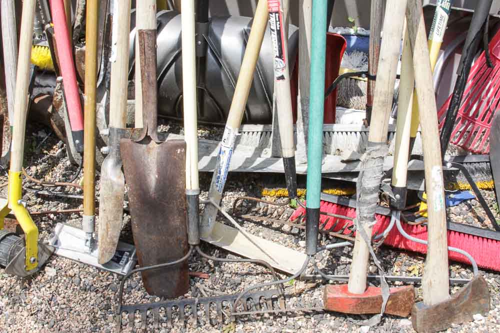 Large Assortment of Yard and Garden Tools